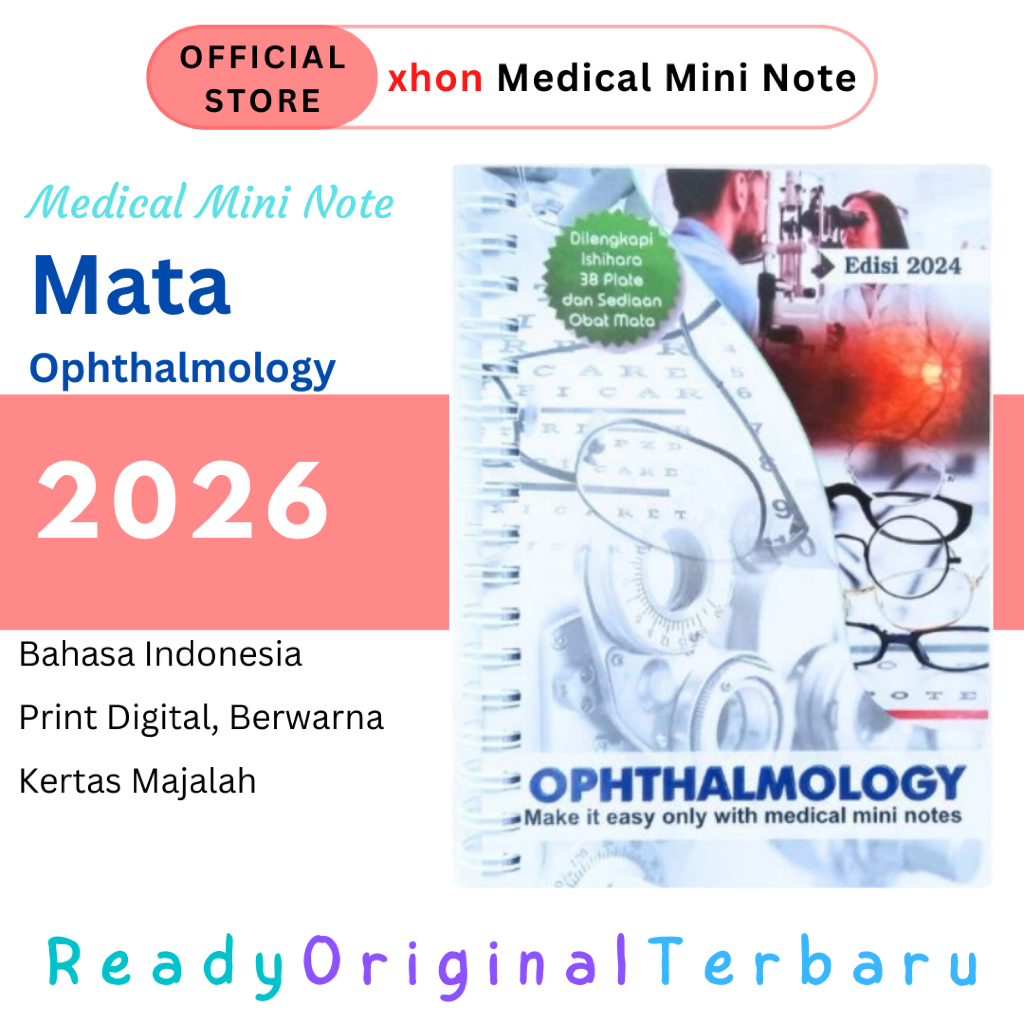 ORIGINAL TERBARU Ophthalmology | MMN / Medical Mini Note Kedokteran Mata Eye