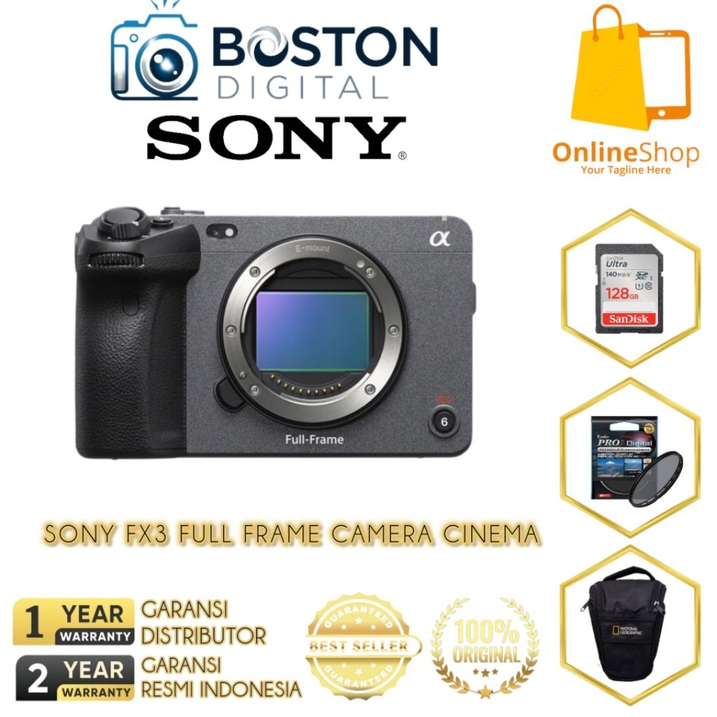 SONY FX3 FULL FRAME CAMERA CINEMA / KAMERA SONY FX3 FULL FRAME CINEMA