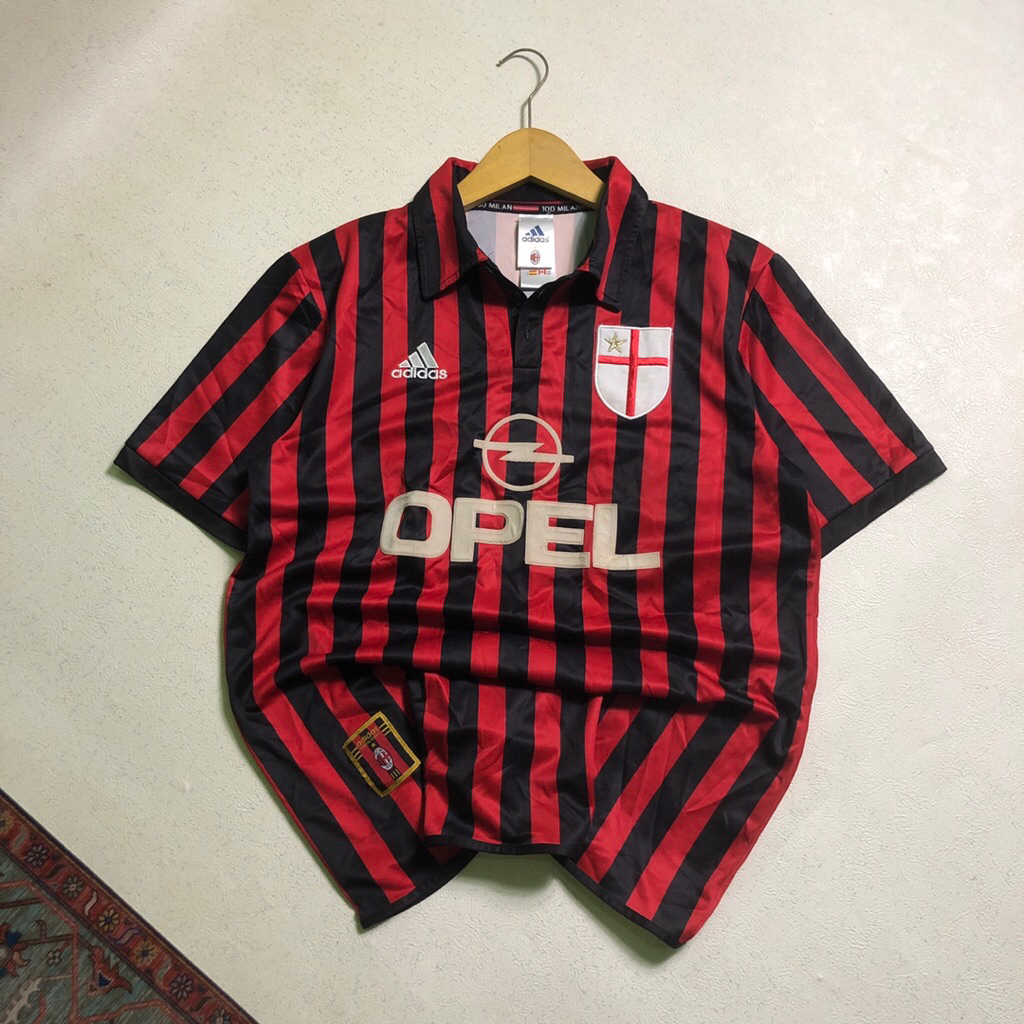JERSEY CENTENARY HOME AC MILAN RETRO 1999-2000 VINTAGE