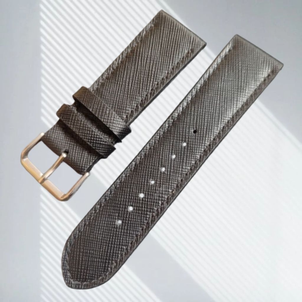 Tali Jam Tangan Kulit Asli 24mm Strap Jam Tangan Handmade vidileather