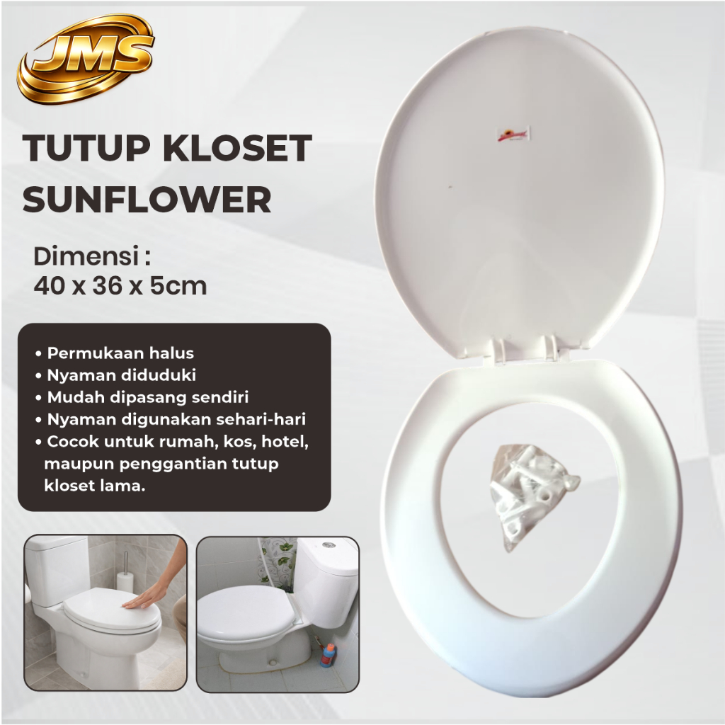 Tutup kloset sunflower / tutup wc duduk / tutup kloset wc kamar mandi /  tutup kloset duduk wc  / Tu