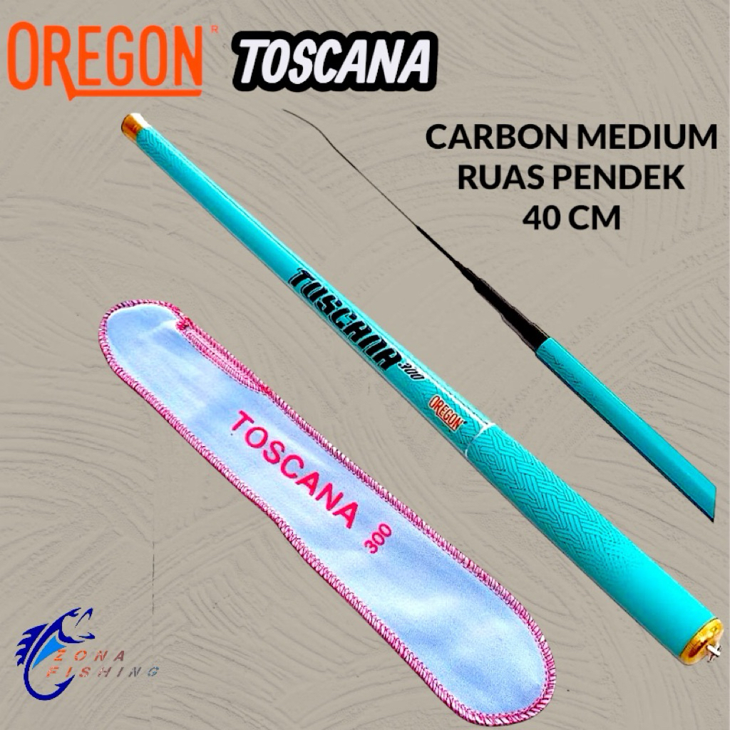 Joran Tegek Oregon Toscana 360 450 Cm Carbon Ruas Pendek