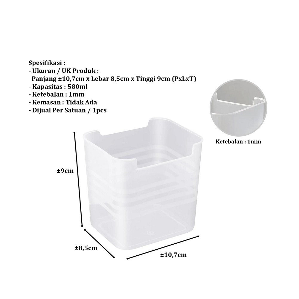 Best Deals Storage Box Transparan Food Container Samping Pintu Kulkas / Kotak Penyimpanan Rak Kulkas