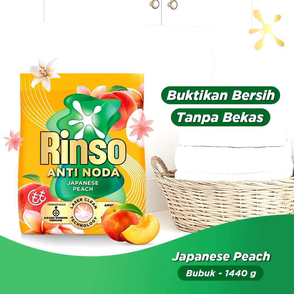 Rinso Deterjen Bubuk - Japanese Peach 1.4kg
