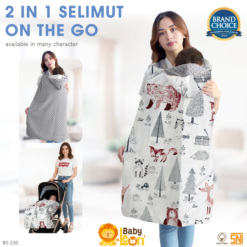 BABY LEON Selimut Bayi Multifungsi Selimut Bayi Baru Lahir Selimut Tidur Bayi Baru Lahir Alas Tidur 