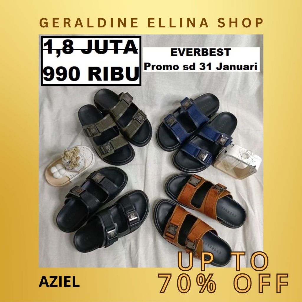 Sandal sendal EVERBEST pria original sale seri AZIEL