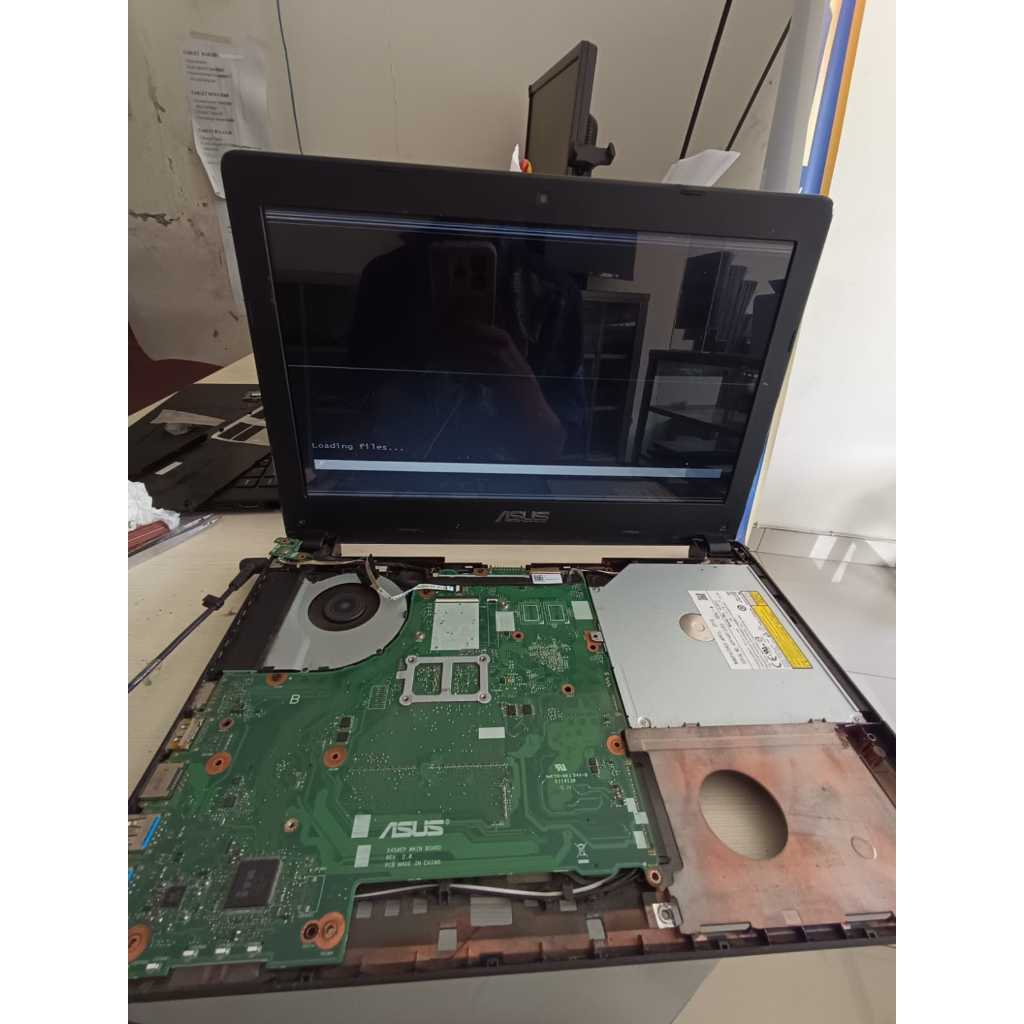 motherboard asus x452e amd e1 kondisi normal