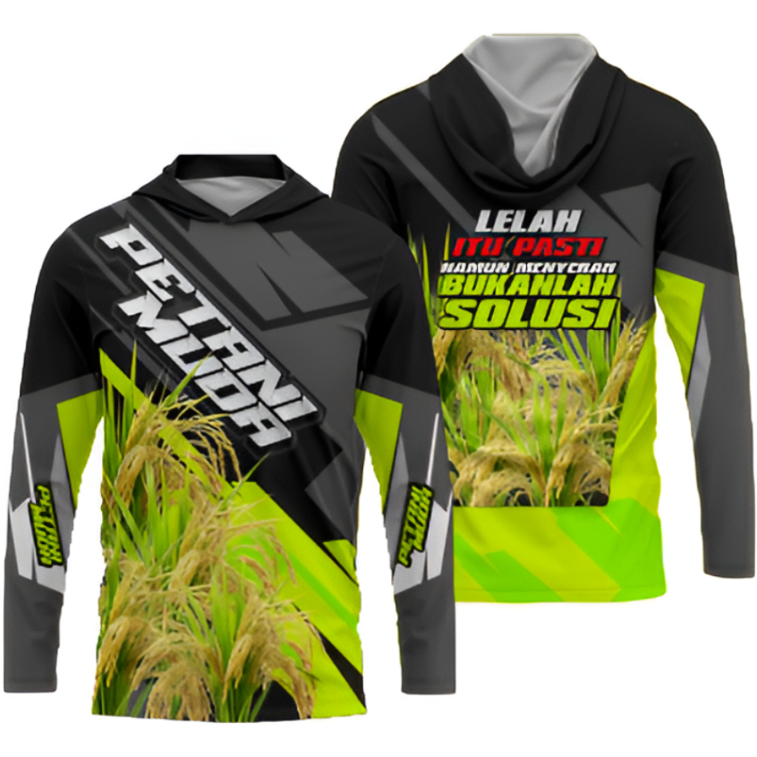 Kaos Jersey Petani Muda Adem Nyaman Tangan Panjang