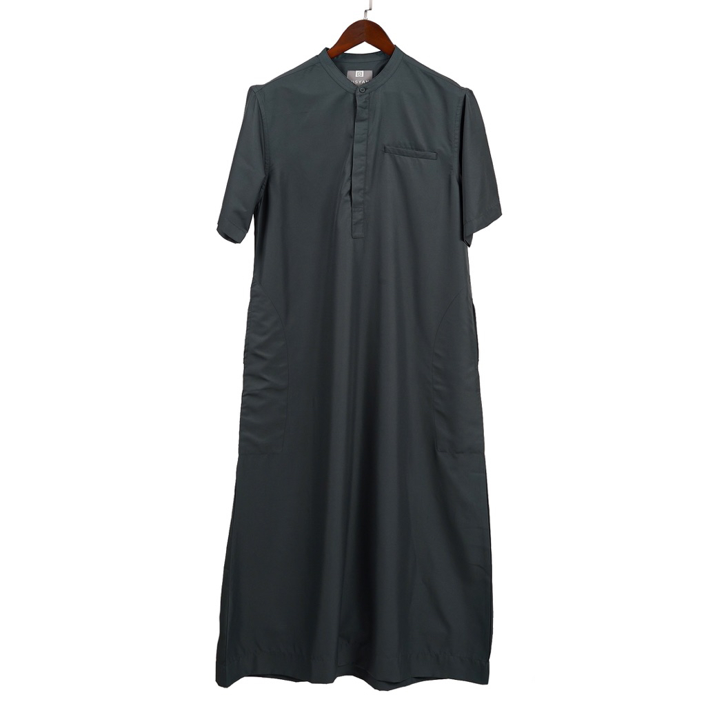 Hisyam Gamis Thobe Pria Lengan Pendek Akram