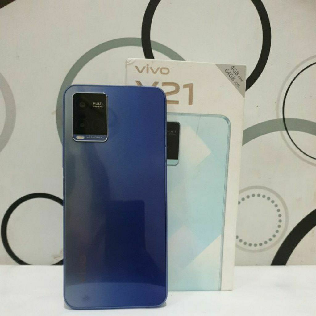 Vivo Y21 4/64 Second ex garansi resmi vivo