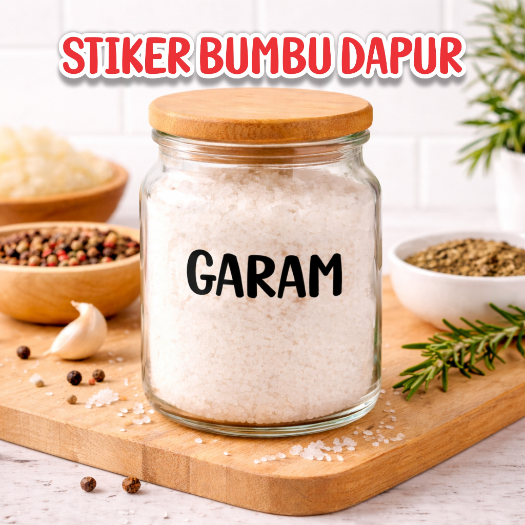 [ ETALASE 2 ] STIKER LABEL BUMBU DAPUR TERLENGKAP DAN TERMURAH 