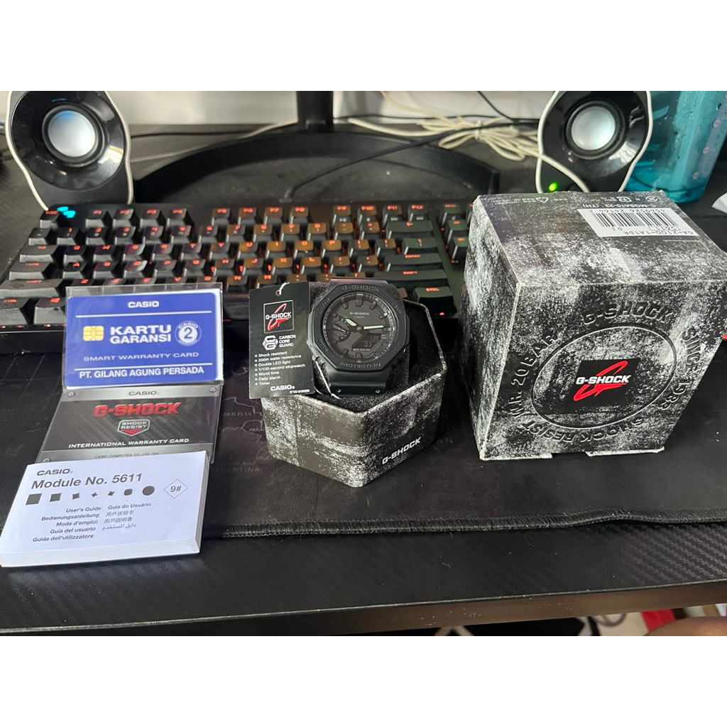 Jam G-Shock GA-2100-1A1DR second