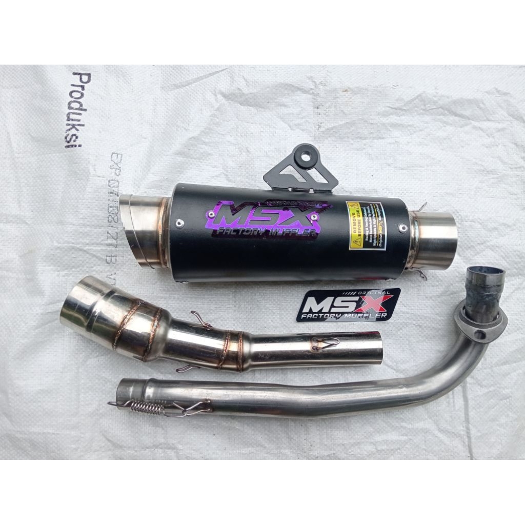 knalpot original msx black coting proliner inlet 50 rcb Vega Jupiter Z1 Revo grand Shogun karisma sm