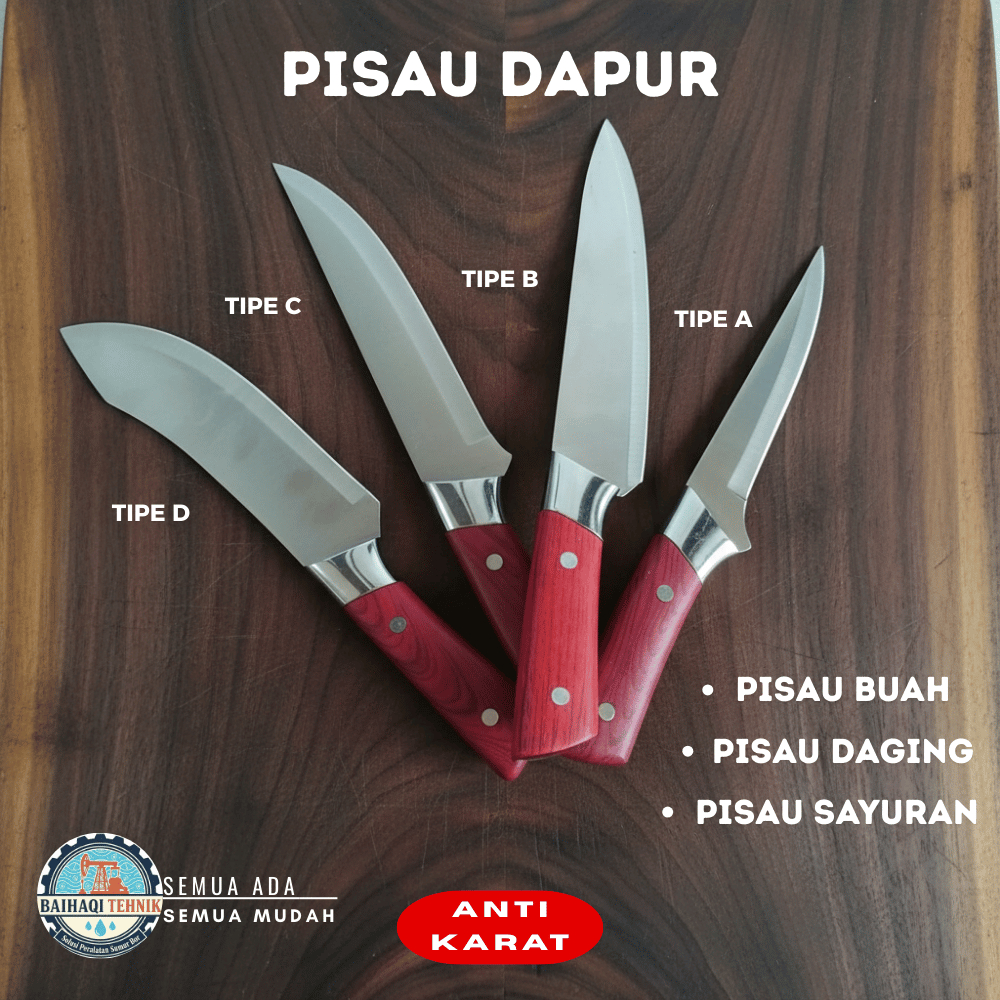 Pisau Pesaw Pisow Kurban Pisu Multifungsi Potong Daging Alat Sembelih Pisaw Stainless Anti Karat Cac