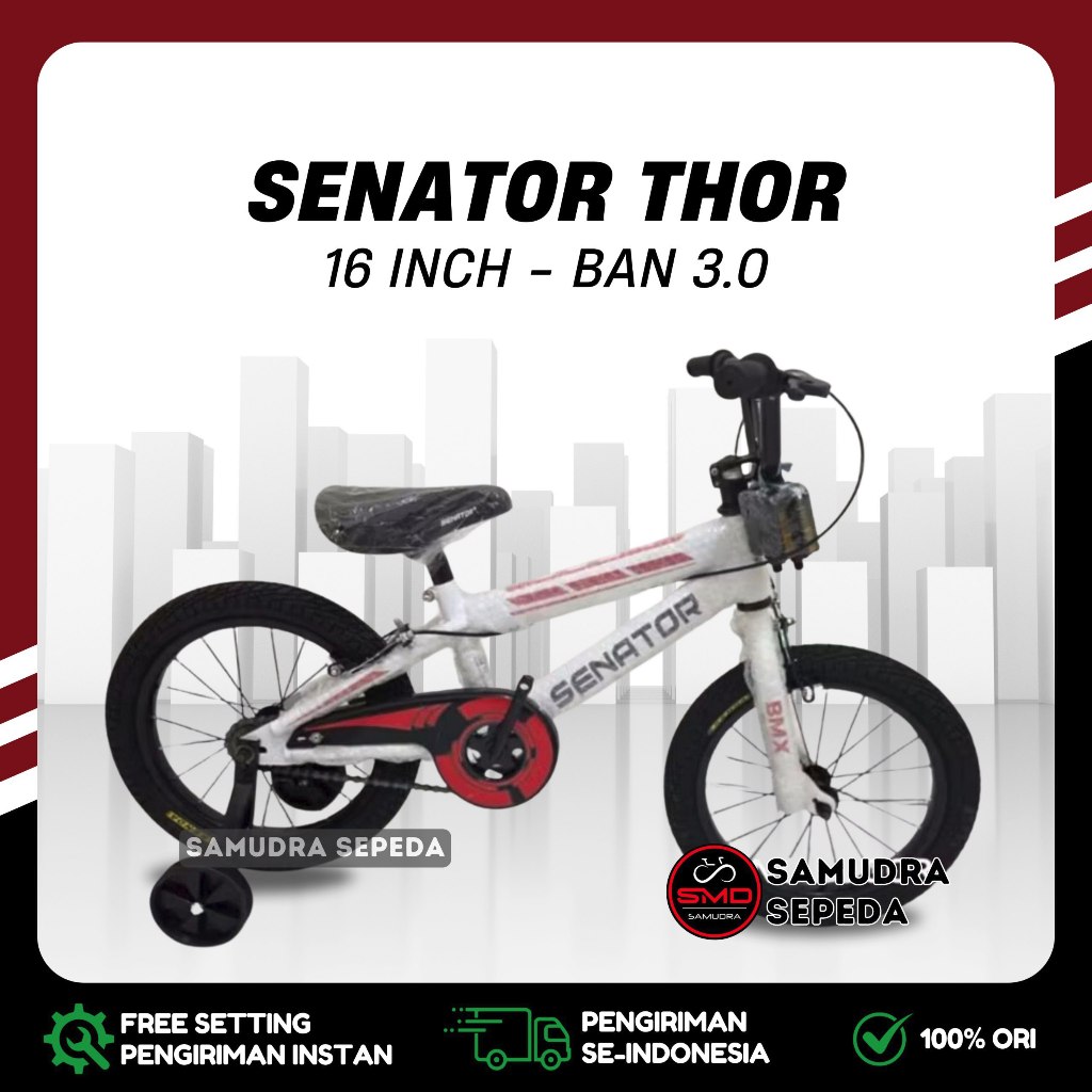 Sepeda Anak BMX 16 Senator Thor // Senator Scorpion Murah BDG