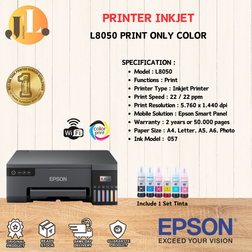 EPSON Printer Photo EcoTank L8050 Print / Epson L8050