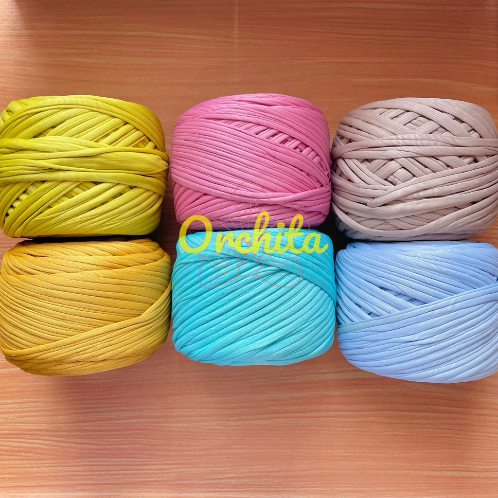 (TERMURAH) Benang Rajut Tshirt Kaos Yarn / TALI AJIR MAJUN PERTANIAN BAHAN MELAR SPANDEK