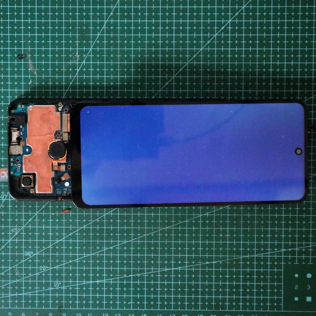 LCD Bekas Rusak Infinix Hot 12/12 Play NFC/Tecno Pova 4 Sudah Test Lampu Backlight Nyala Garis / Tom