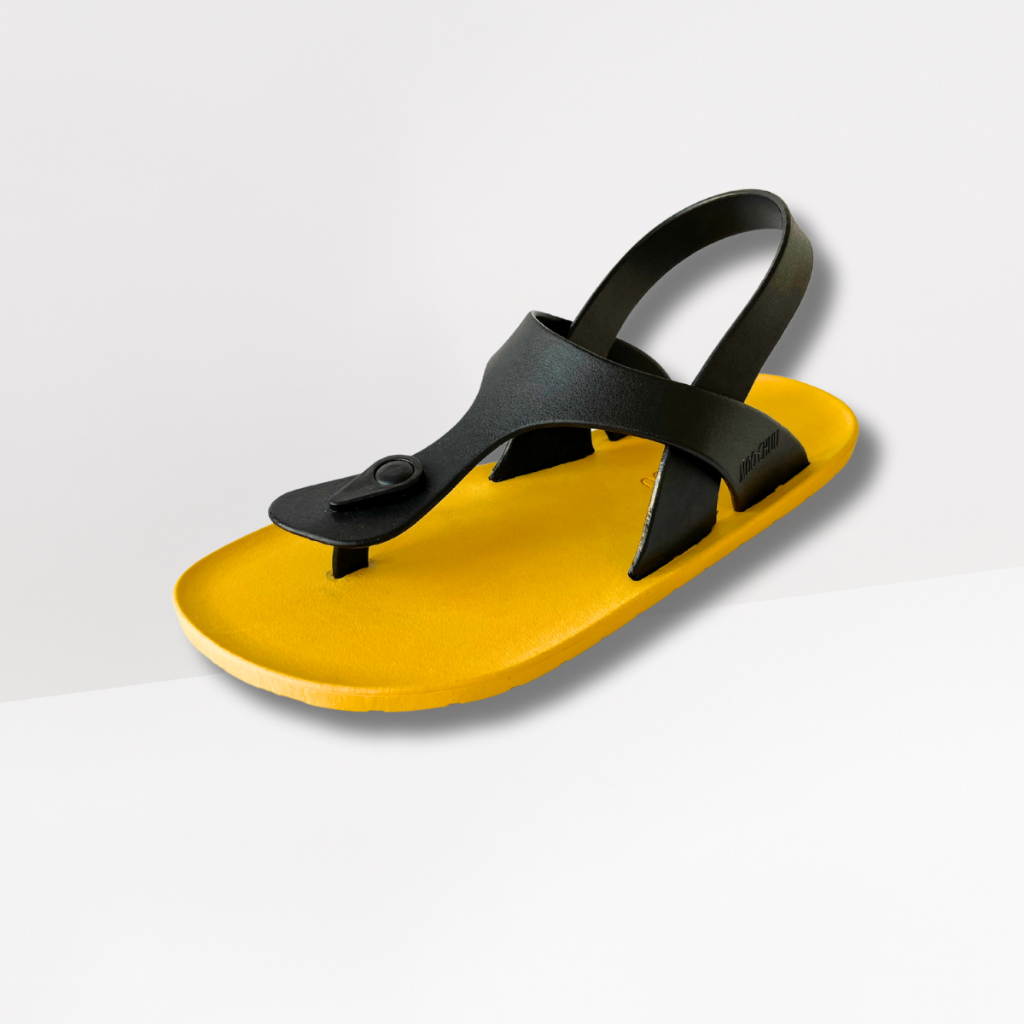 Moo Chuu MC09 Sandal Unisex Tapak Kuning - Pilihan Tali dan Size