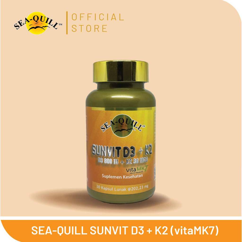Sea Quill SUNVIT D3 + K2 isi 30 softgel