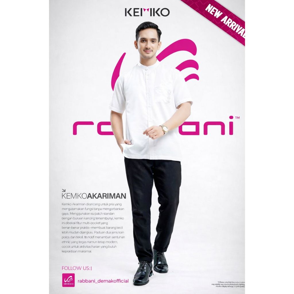 RABBANI - KEMKO KIYAMAN - KEMEJA RABBANI - KOKO RABBANI - KEMKO RABBANI - KEMEJA PUTIH PRIA - TERBAR
