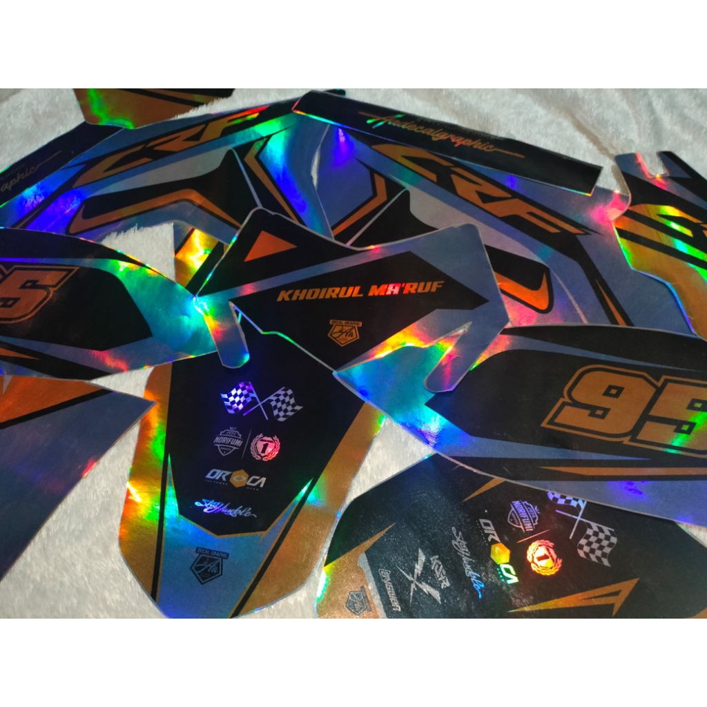 decal hologram crf stiker crf hologram bisa request