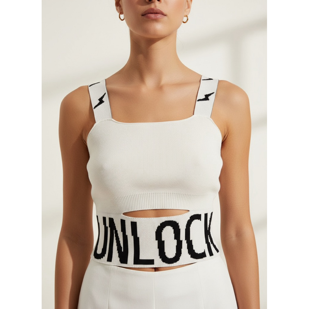 Tanktop rajut Tanktop Crop Top Tanktop wanita BKK