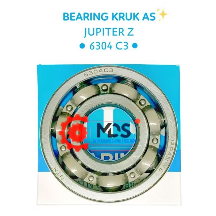 BEARING NTN 6304 C3 JAPAN LAHER KRUK AS SUPRA / RX KING / JUPITER OLD / F1ZR