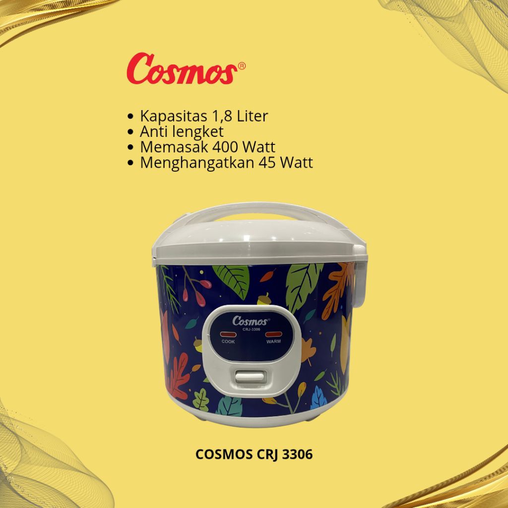 RICE COOKER COSMOS CRJ 3306