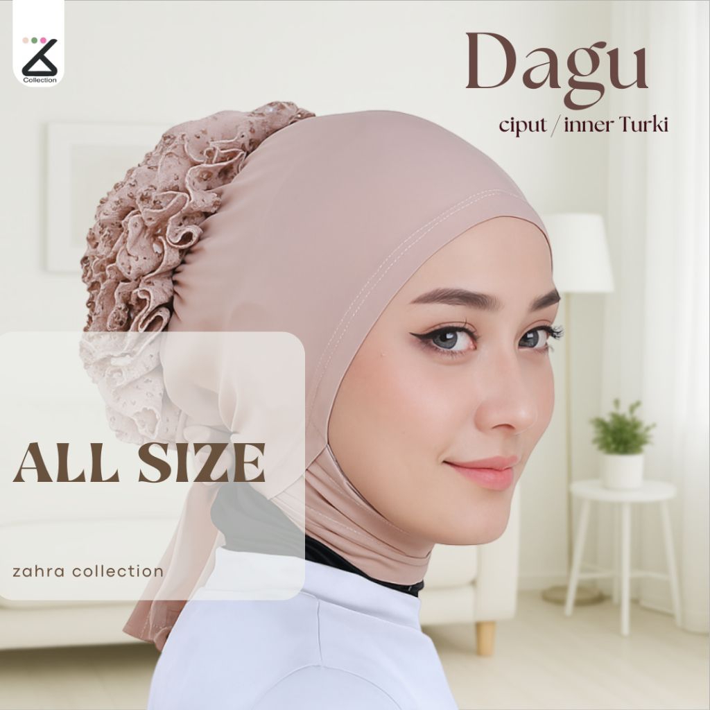 CIPUT TURKY CEPOL BRUKAT|INNER TURKY SANGGUL|CIPUT HIJAB INNER TURKY