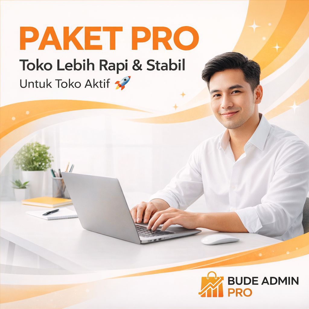 Admin Toko Shopee Paket Pro - Upload Produk, Dekorasi Toko & Optimasi Penjualan