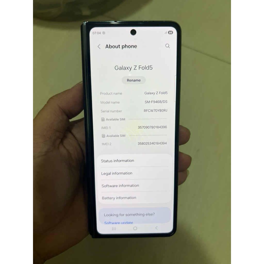 Samsung Galaxy Z Fold 5 5G 12/1TB Ex Inter Bekas...