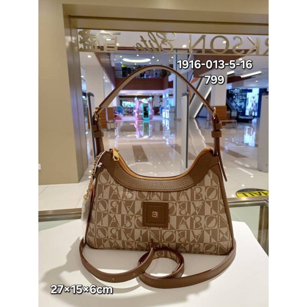 sling shoulder bag monogram bonia original - new arrival