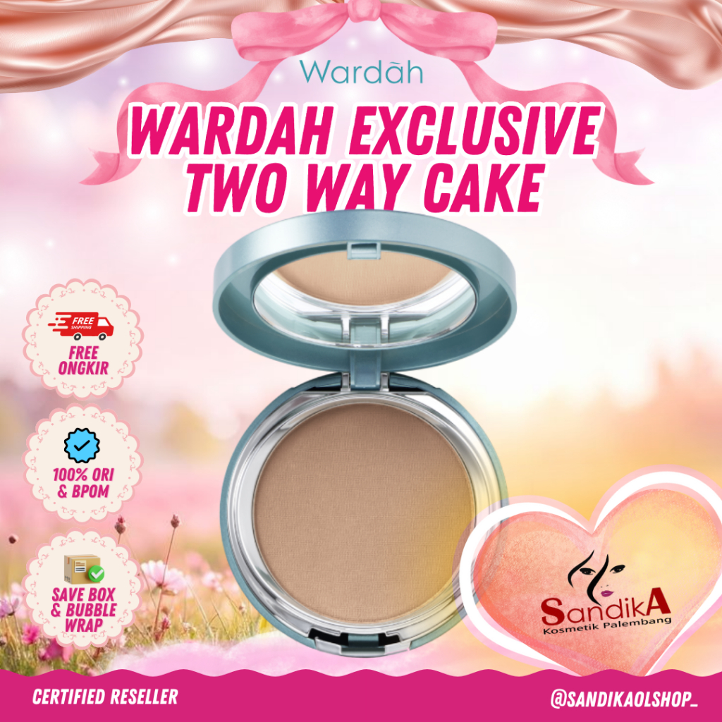 Wardah Exclusive Two Way Cake |Wardah Two Way Cake|Bedak Wardah