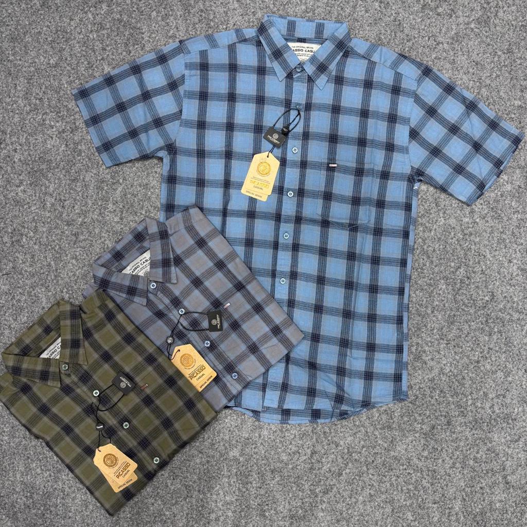 KEMEJA LENGAN PENDEK PRIA PICASSO ORIGINAL