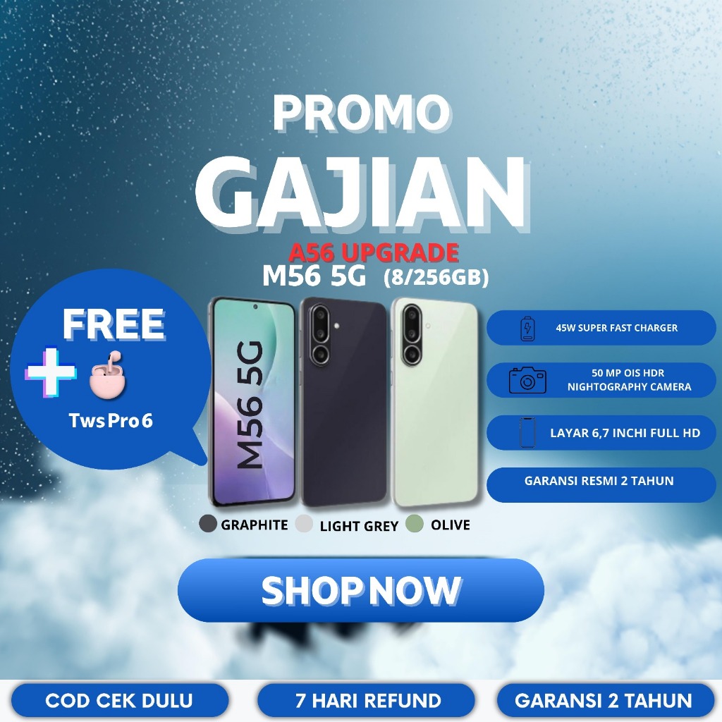 [Bekas] [Seperti baru 99%] Smartphone Bisa COD HP  M65 5G - RAM 8GB + ROM 256GB BERGARANSI