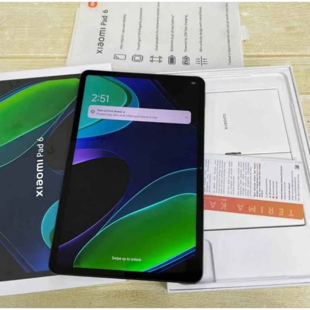 Xiaomi pad 6 ram 8/256gb bekas fullset