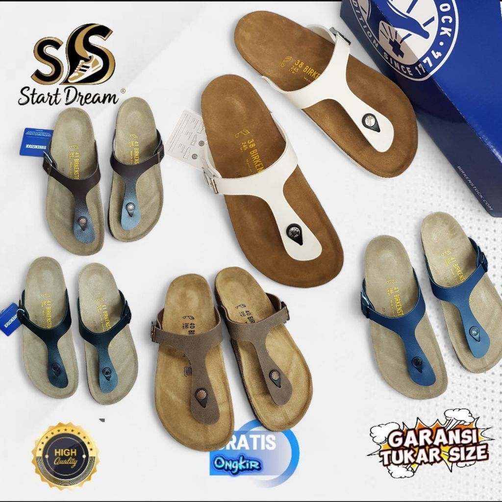 Sandal unisex birkenstock gizeh / sanda gizeh wanita cakep
