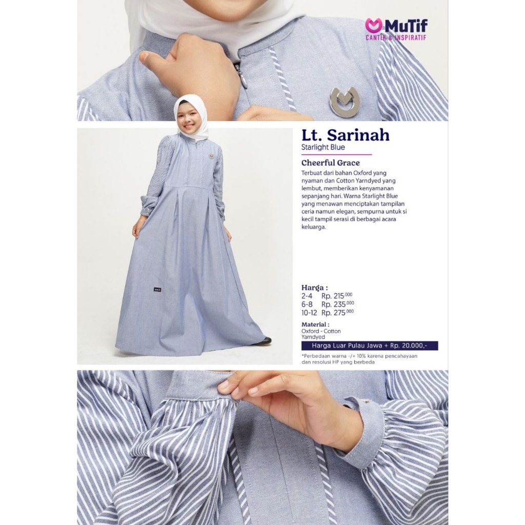 MUTIF GAMIS ANAK LITTLE SARINAH / SARINAH GAMIS ANAK MUTIF / GAMIS ANAK MUTIF