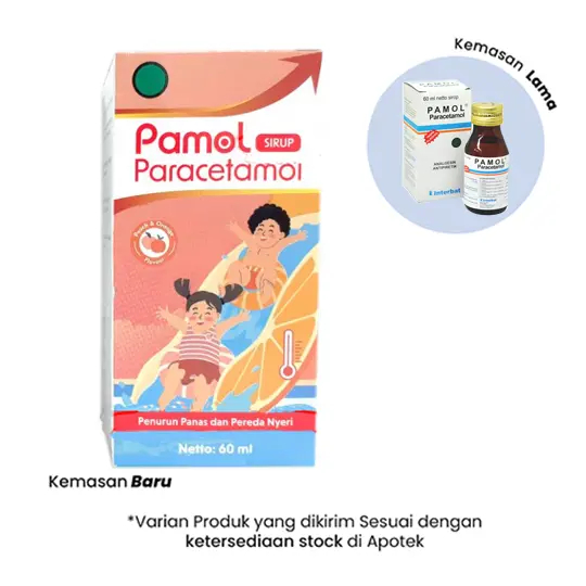 Pamol Sirup Paracetamol 60 ML Untuk Anak & Dewasa