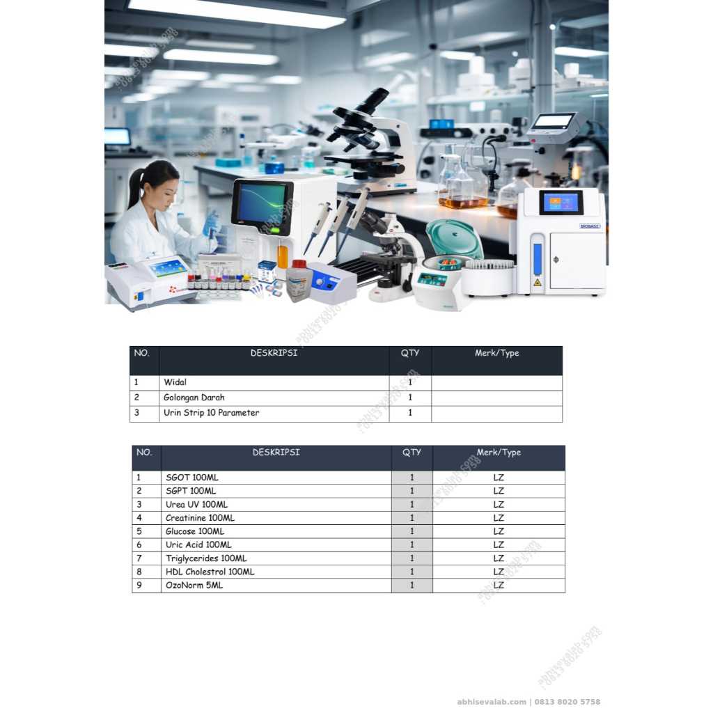 JUAL PAKET ALAT LABORATORIUM KLINIK DOKTER PRAKTEK HEMATOLOGY PHOTOMETER DLL LENGKAP BERGARANSI