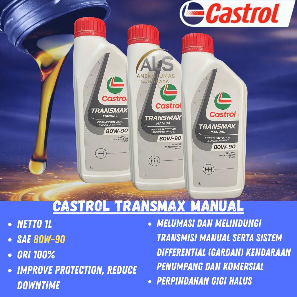Castrol Transmax Manual GL-4 80w-90 1 Liter / Oli Gardan Mobil Manual Castrol Original