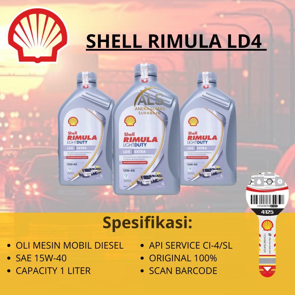 Shell Rimula R4 Plus 15W-40 1L / oli mesin diesel rimula original