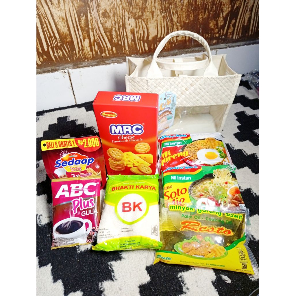 PARCEL SEMBAKO  TAS ANYAMAN / PAKET SEMBAKO / PAKET HARI RAYA / SOUVENIR LEBARAN / HAMPERS