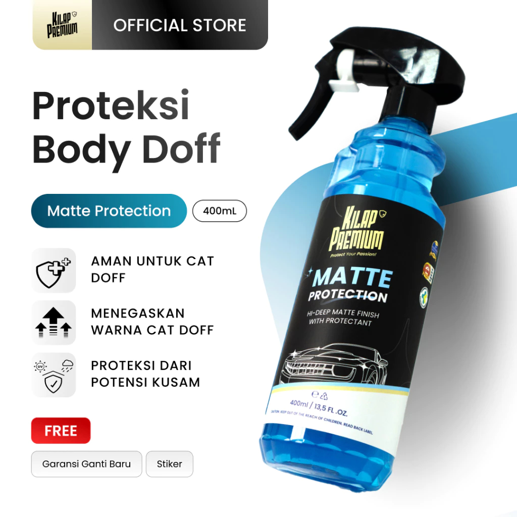 Matte Protection | Kilap Premium - Perawatan Motor Body Doff Helm Doff Mobil Doff, Pelindung Cat Dof