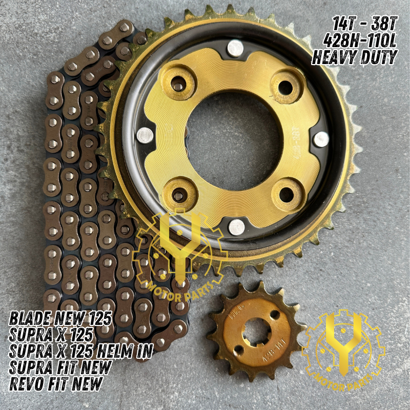 GEAR GIR SET GEAR GIR PAKET SUPRA X 125 HELM IN BLADE 125 FI SUPRA X 125 FI 38T