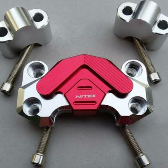 TUTUP RAISER STANG BAR CLAMP NITEX VIXION BYSON CB150R SCORPIO DLL