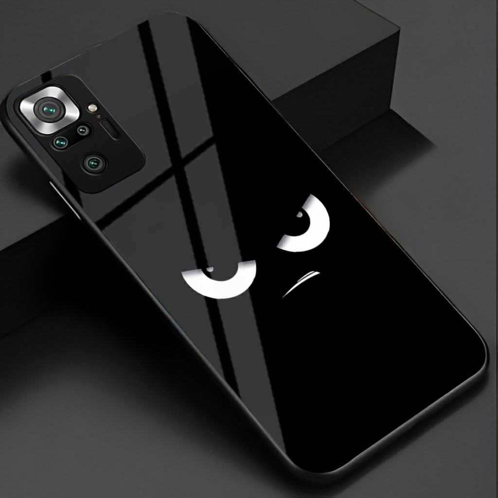 Softcase Kaca Redmi Note 10 Note 10 Pro 10s - casing - Casing Redmi - Kesing Motif Mata (U 335)