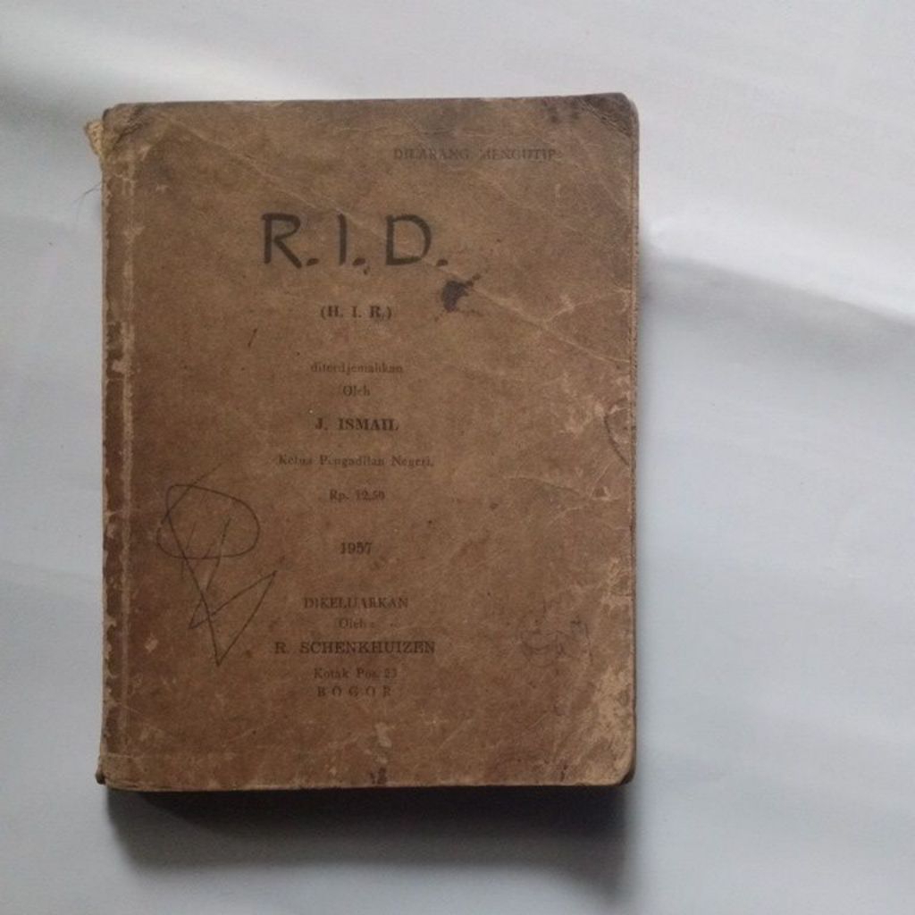 buku tua 1957 - R.I.D