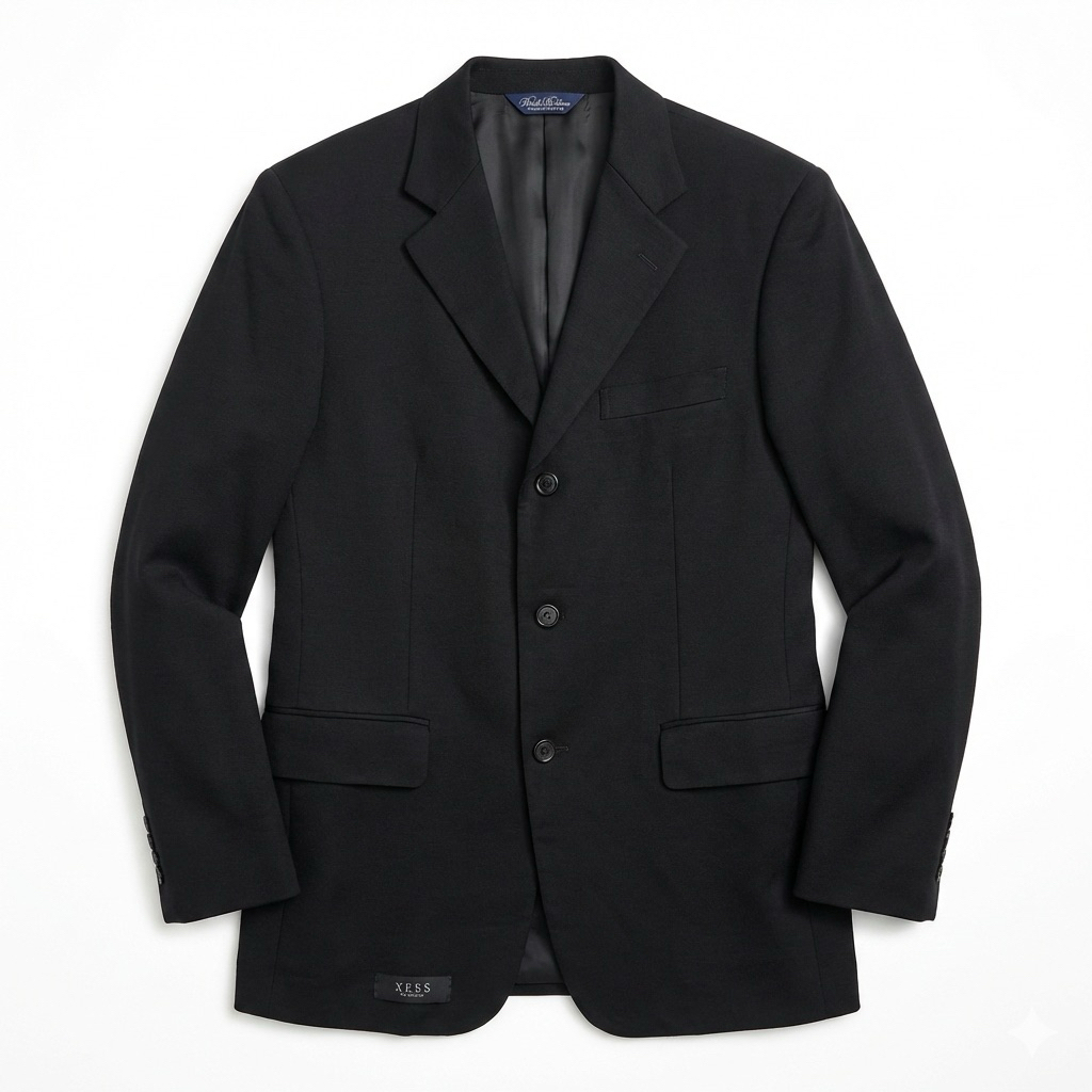 Brand New - Made in Japan - Brooks Brothers - 3 Buttons Wool Sport Coat / Blazer / Suit / Jas - Blac